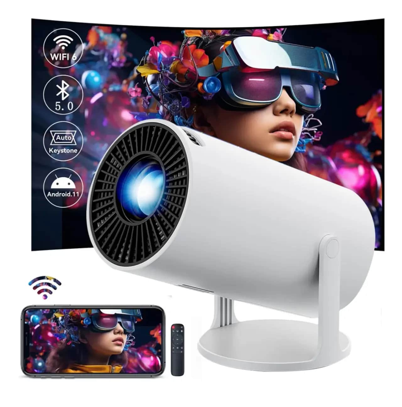 Android Smart Projector HY300 4K (ORIGINAL)