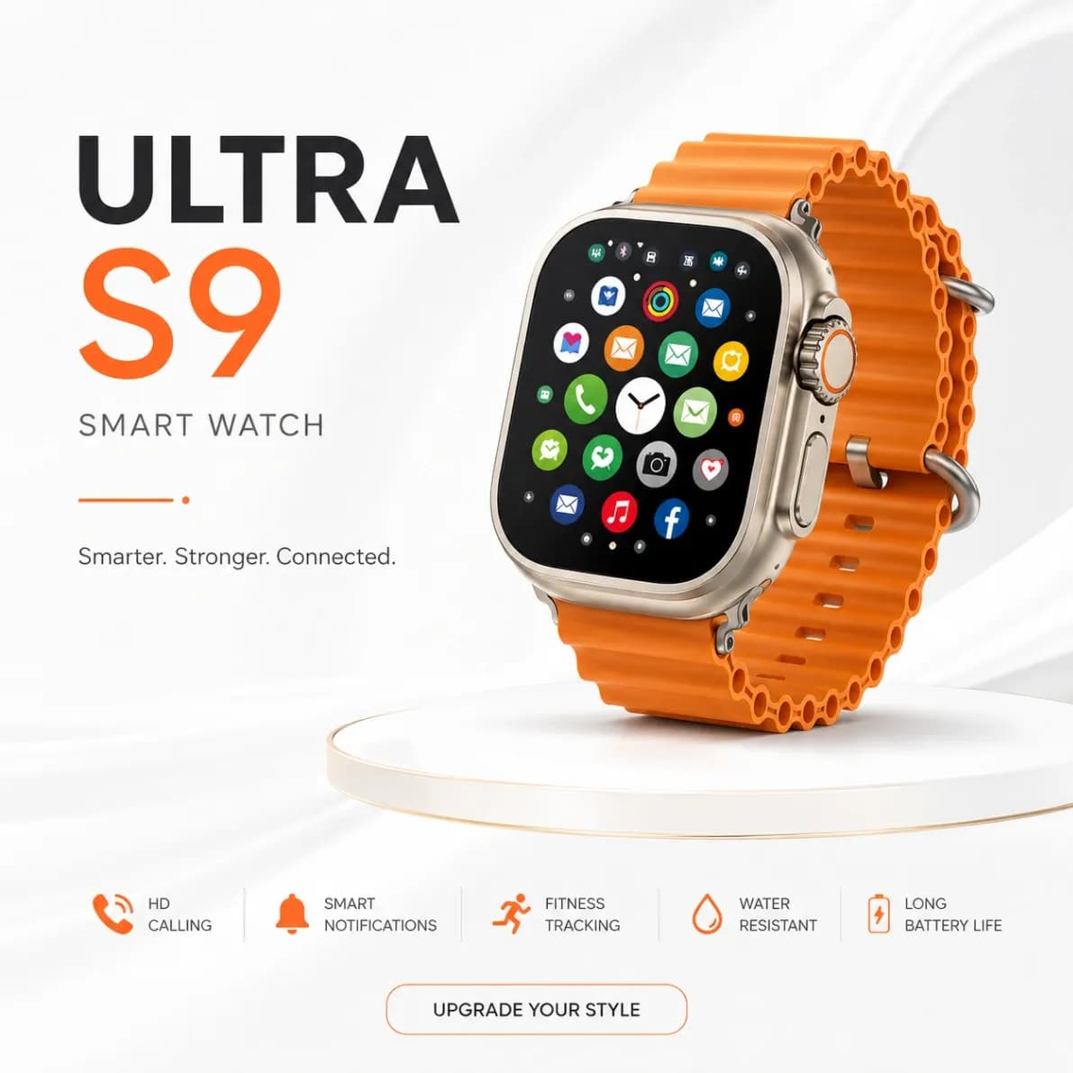 Ultra S9 Android Smart Watch | Video Call & Bluetooth Calling Smartwatch